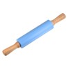Unique Bargains Silicone Smooth Wooden Handle Non-Stick Kitchen Rolling Pin - 3 of 4