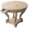 XIYUYE Round Dining Table Farmhouse Style Small Size Table with Curved Legs - 3 of 4