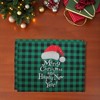Unique Bargains Christmas Place Mats Linen 13"x17.7" 2Pcs - 2 of 4