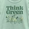 Girl's Mickey & Friends Green Think Plant Lovers T-Shirt - 2 of 4