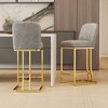 PAGED Set of 2 Dining Bar Chairs Creative Design Island Chairs with Anti Slip Pads for Kitchen Island, Dining Room - 2 of 4