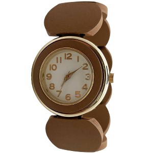 Olivia Pratt Stretch Wooden Watch - 1 of 3
