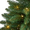 Nearly Natural 4-ft Northern Rocky Spruce Artificial Christmas Tree with 100 Clear Lights and 268 Bendable Branches - 3 of 4
