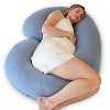 PharMeDoc Pregnancy Pillows C-Shape Full Body Maternity Pillow ( Dark Grey Cooling Cover) - 2 of 4