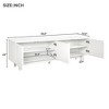 VYNXARIA Graceful TV Stand with Arch Cabinets for TVs Up to 78in,Minimalist Entertainment Center with Solid Wood Legs,White - 4 of 4