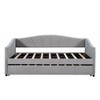 PAGED Twin Size Upholstered Daybed Modern Wooden Bed Frame Simple Sofa Bed with 2 Drawers for Living Room - 3 of 4