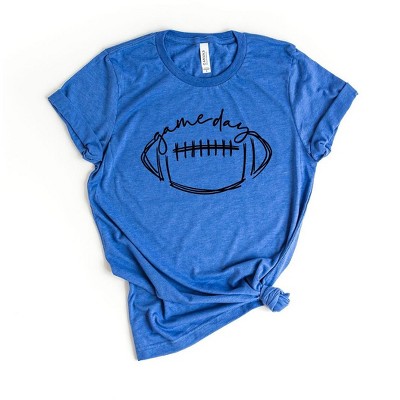 YourTops Women's Game Day T-Shirt - Short Sleeve Casual Tee For Football & Sports