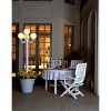 Patio Living Concepts 00391 Four White Globe Lantern Planter - Park Style - 2 of 3