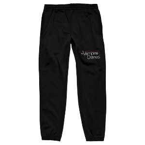 Vampire Diaries Text Logo Men's Black Sweatpants - 1 of 1