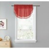 Kate Aurora Living Double Layered Sheer Rod Pocket Ascot Window Valances - 2 of 4