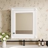 Akoasm Wall Bathroom Medicine Storage Cabinet With Mirror And Adjustable Shelf-White - 3 of 4