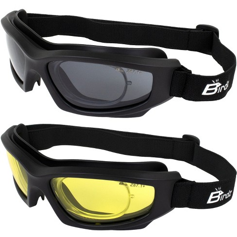 2 Pairs Of Birdz Eyewear Flyer Safety Goggles With Yellow, Smoke Lenses ...