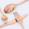 REGALWOVEN Stainless Steel  Mirror Polished Flatware Silverware Set with Serving Utensils 4 Piece - 3 of 4