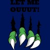Junior's Design By Humans Let the monster out halloween By ArtStyleAlice T-Shirt - 2 of 3