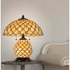 Cal Lighting Valetta 18" Height Black Metal/Glass Table Lamp - 4 of 4