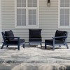 WestinTrends Avalon Outdoor Patio HDPE Loveseat Sofa with Patio Cushions - 2 of 4