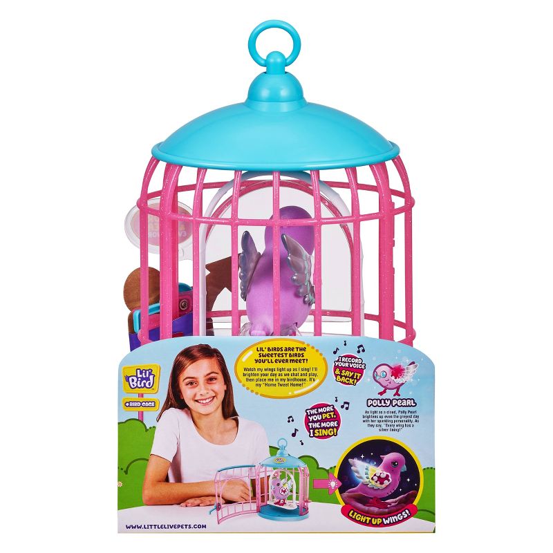 Little Live Pets - Lil&#39; Bird &#38; Bird Cage - Polly Pearl, 5 of 15