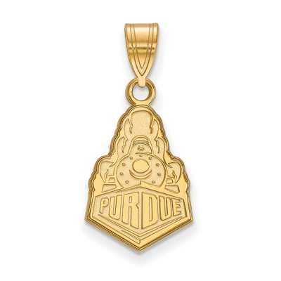 Black Bow Jewelry 14k Yellow Gold Purdue Boilermakers NCAA Medium Pendant