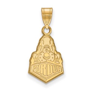 Black Bow Jewelry 14k Yellow Gold Purdue Boilermakers NCAA Medium Pendant - 1 of 3