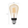 Philips Hue White Ambiance Filament ST19 Bluetooth LED Smart Bulb - image 3 of 4