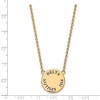 Black Bow Jewelry 14k Yellow Gold Plated Sterling Silver Delta Phi Epsilon Greek Life Necklace 18 Inch - 2 of 4