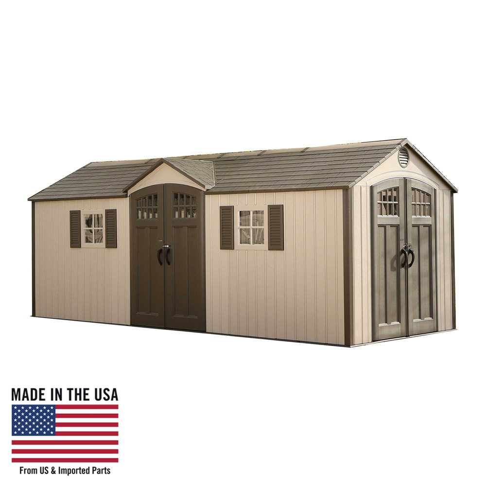 UPC 081483802343 product image for Outdoor Storage Shed 20' x 8' - Desert Sand - Lifetime | upcitemdb.com