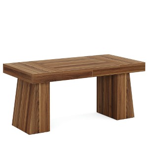 Resenkos Computer Desk, Office Desk, Study Desk,55" Executive Desk, Modern Wood Computer Desk Workstation Desk,Rustic Brown - 1 of 4