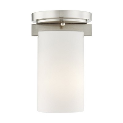 Livex Lighting Astoria 1 - Light Flush Mount in  Brushed Nickel