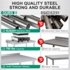 60x24 Inch Stainless Steel Work Table w/ Backsplash & Adjustable Shelf for Commercial Kitchen | Heavy Duty - 4 of 4