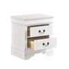 NicBex Elegant Nightstand With 3 Drawers Wooden Bedside Table End Table for Bedroom, Living Room - 4 of 4