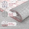 Acekool Washable Vintage Runner Rug, Stain-Resistant, Low Pile, Rubber Backing, Floral Oriental Carpet for Kitchen, Hallway, Bedroom - 4 of 4