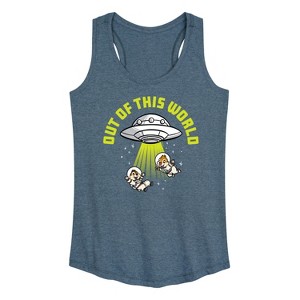 Women's - Disney - Ufo Out Of This World Graphic Racerback Tank - 1 of 4