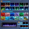 GustoWave 60 Inch Fireplace Wall Mounted/Recessed,12 Color Flames, 4.2 inch Ultra Thin Linear Fireplace Heater with Timer, Log & Crystal Options - 4 of 4
