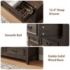 Gikpal Wooden Dresser for Bedroom, Entryway Table, Wooden Sideboard with 6 Drawers, Storage Tower Unit, Vintage Farmhouse Design, Bedroom, Living Room - 4 of 4