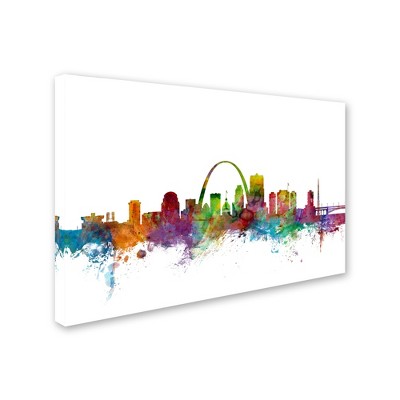 Michael Tompsett St. Louis Missouri Skyline Outdoor Canvas Art
