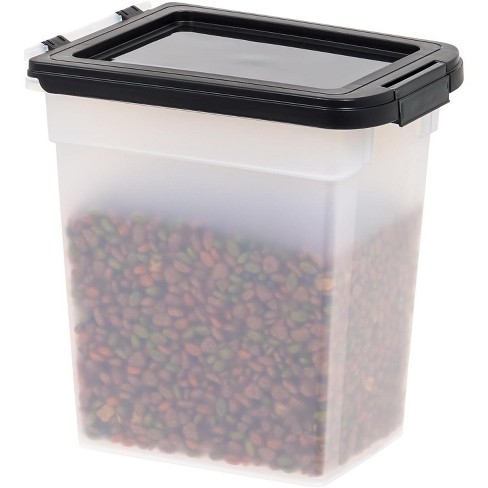 Iris Usa 10 Lbs 12.75 Qt Airtight Dog Food Storage Container Clear black Target