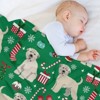 DSANE Irish Wheaten Terrier Dog Christmas Throw Blanket Soft Fleece Christmas Blanket Cozy Flannel Throw for Couch Bed - 4 of 4