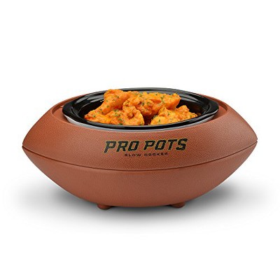 PRO POTS 1.5-Quart Football Shaped Slow Cooker