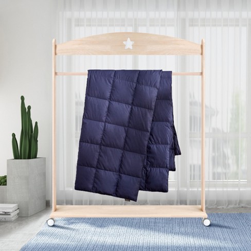 Peace Nest Down Throw Blanket Navy 50 x 70