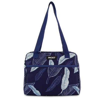 Packit Freezable Hampton Lunch Bag - Navy Leaves