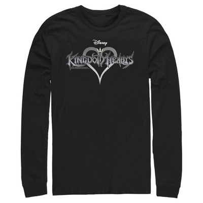 Men's Kingdom Hearts 1 Game Logo Long Sleeve Shirt - Black - Small : Target