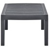 vidaXL Patio Table, Anthracite 30.7"x21.7"x15" Plastic - 3 of 4