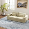 NicBex Oversized Upholstered Loveseat Sofa with Detachable Cover & Pillows,3-Seater Futon Couch Sofa for Living Room,Bedroom - 2 of 4