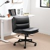 NicBex Minimalist 360° Swivel Office Chair with Wheels&Adjustable Height,120°Rocking Chair Versatile Chair for Office,Bedroom,Vanity,Makeup - 2 of 4