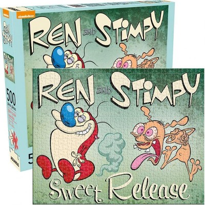 Aquarius Puzzles Ren and Stimpy 500 Piece Jigsaw Puzzle