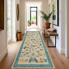 Washable Rug - Non-Slip Soft Farmhouse Carpet Low Pile Thin Floor Cover for Living Room, Bedroom Nursery Dining Room Dorm - 3 of 4