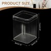 Unique Bargains Acrylic Cube Storage Collectible Display Boxes 2 Pcs Clear - 2 of 4