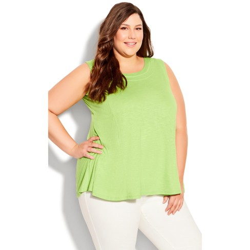 Buy PlusS Women Green Solid Top - Tops for Women 2465015