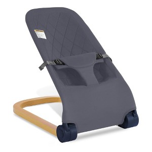 Grungis Ergonomic Baby Bouncer,Portable Foldable Baby Bouncer Seat with 3 Height Adjustments and Natural Vibrations for Babies 0-6 Months - 1 of 4