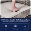 Buenhomino Deep Seat Outdoor Cushion Set 25"x22",Bench Outdoor Chair Cushion, Outdoor High Back Chair Cushion Seat Pad for Patio Furniture - 2 of 4